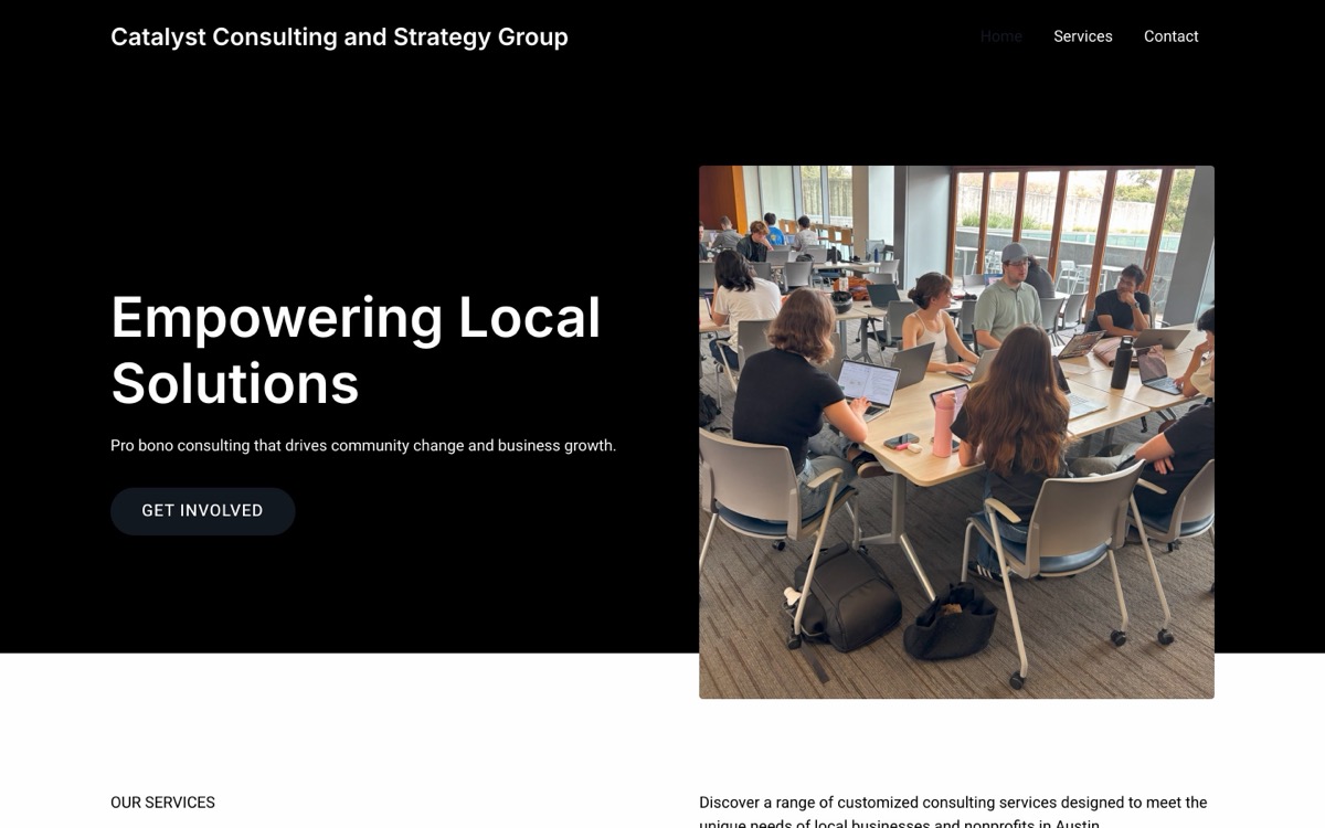 Catalyst Consulting and Strategy Group homepage